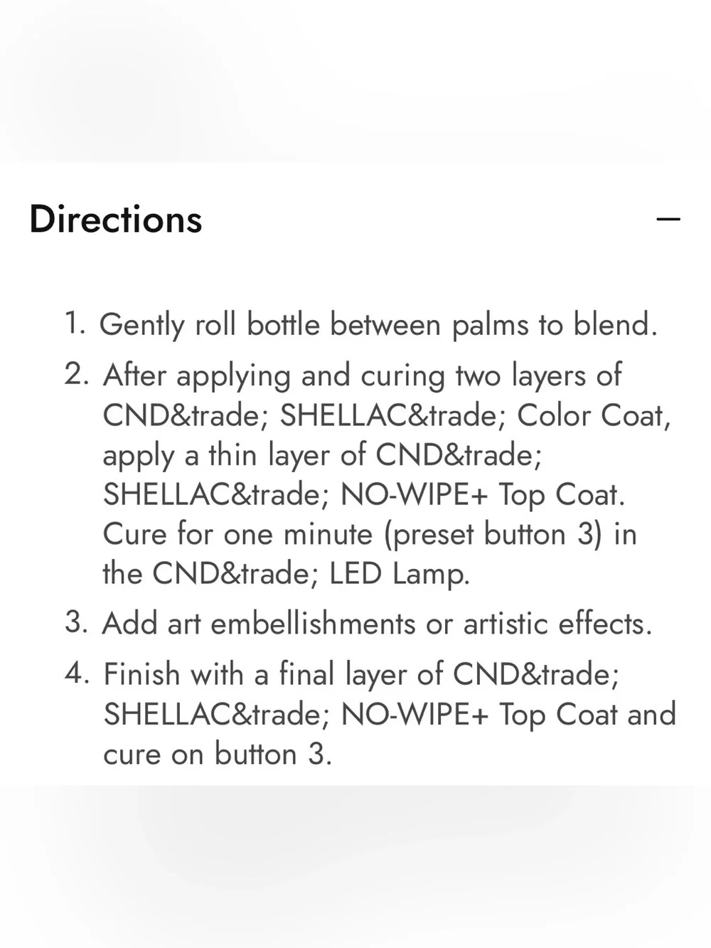 CND Shellac No-Wipe Top Coat - NIB